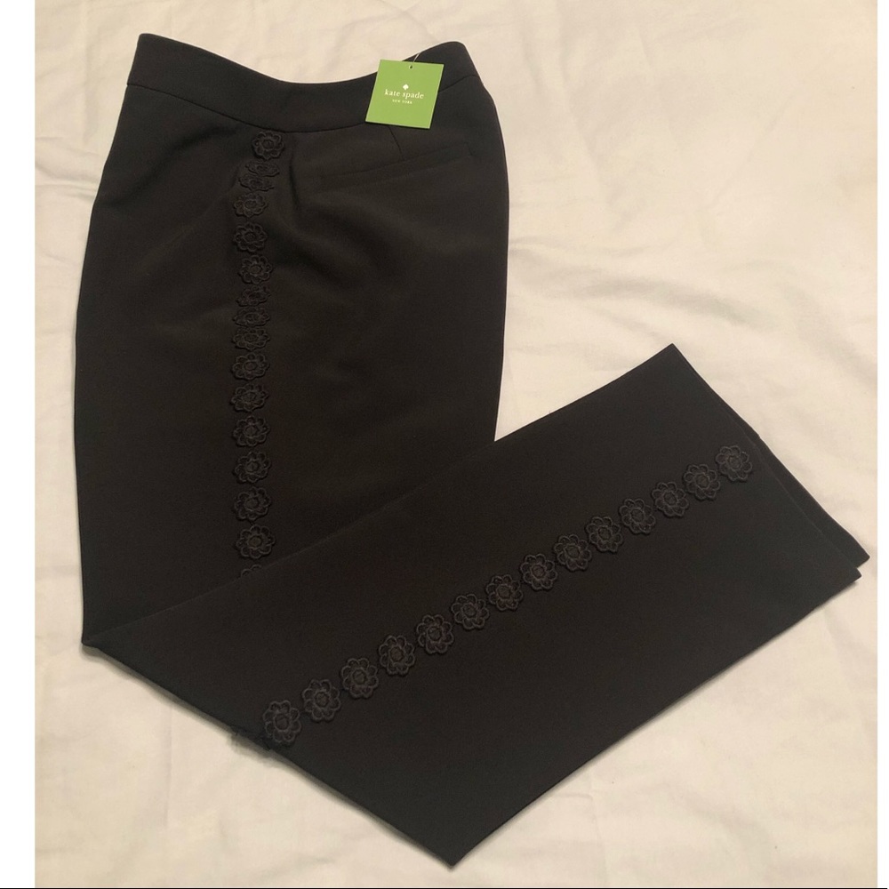 ❌SOLD❌ $55Kate Spade Lace Trim Cigarette Pants